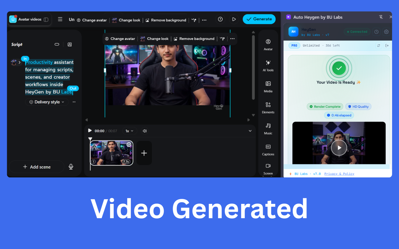 Step 3: Video Generated